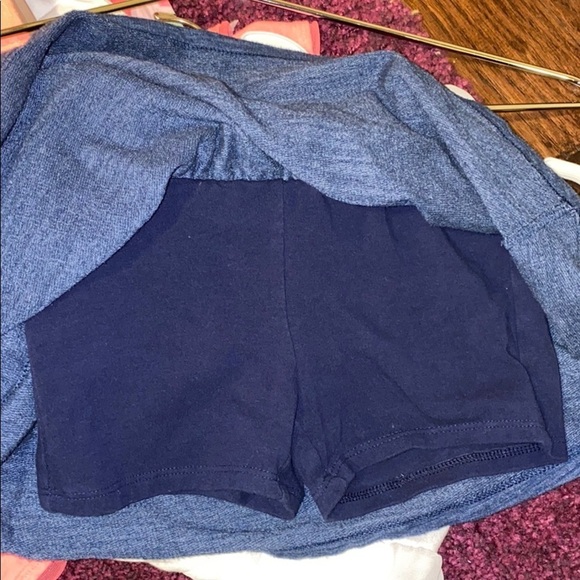 Cat & Jack navy blue skirt w/ shorts tights XS 4/5 - Picture 4 of 5